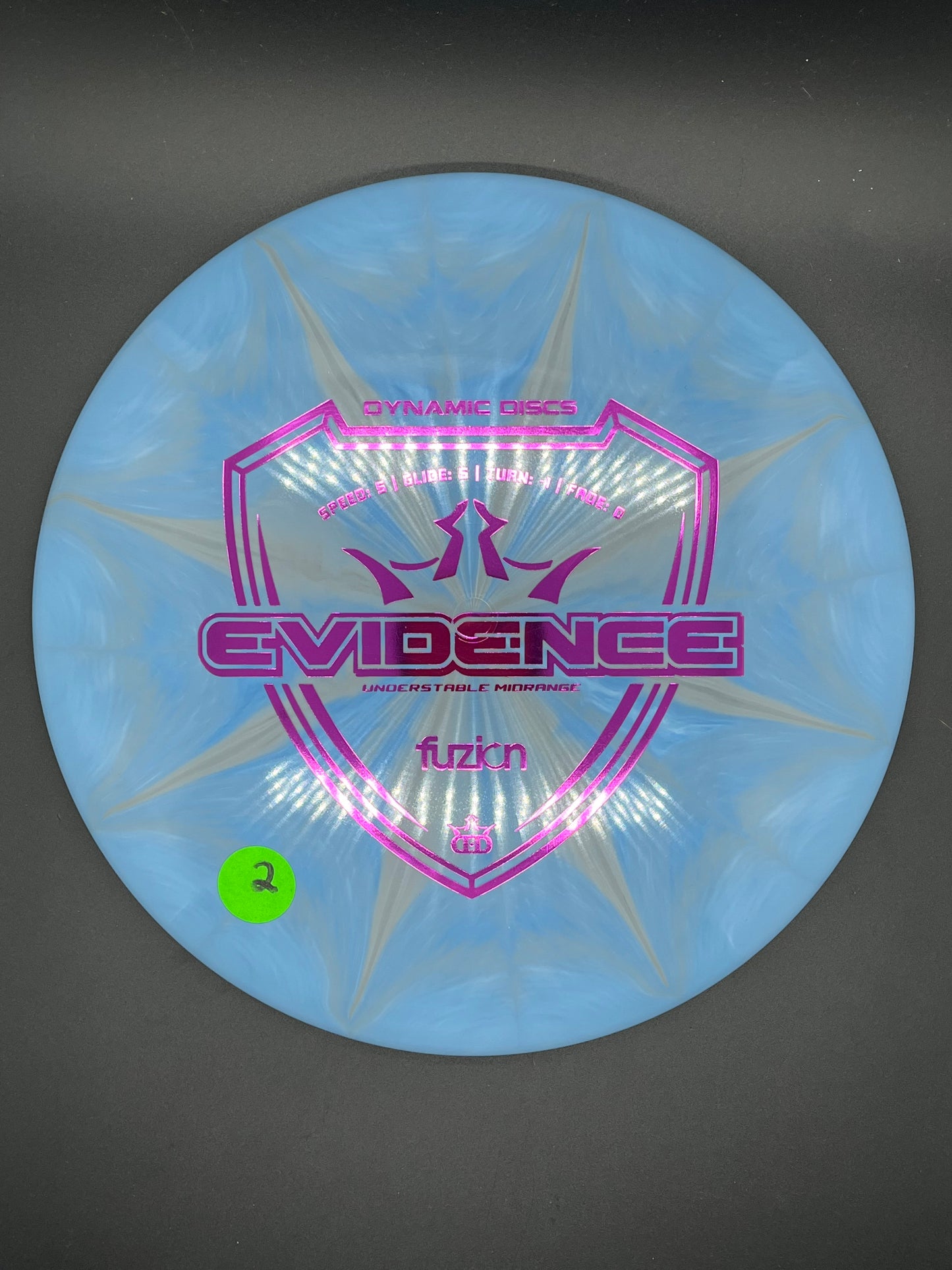 Dynamic Discs Fuzion Burst Evidence